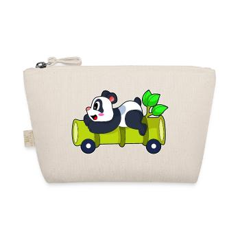 Panda Car - Organic Pouch - nature - Front