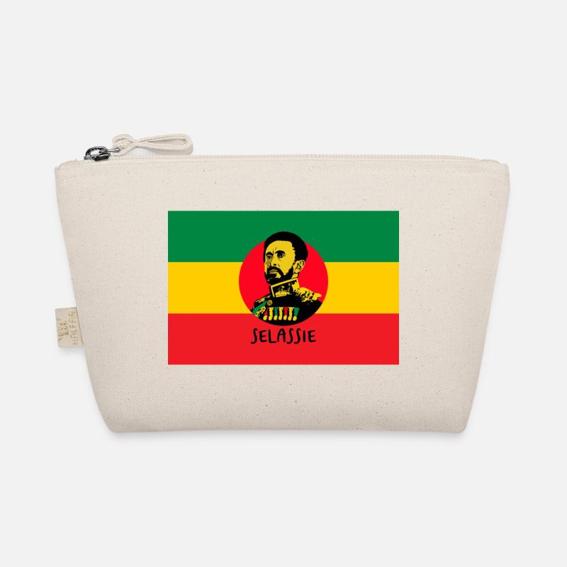 DRAPEAU REGGAE - HAILÉ SÉLASSIÉ - JAH RASTAFARI Trousse biologique