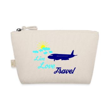Live Love Travel 02 - Organic Pouch - nature - Front