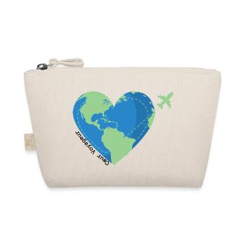 Heart traveler -travel addict - Organic Pouch - nature - Front