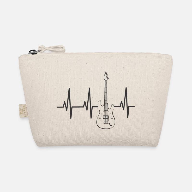 Heartbeat E-Gitarre - Bio-Täschchen - Natur