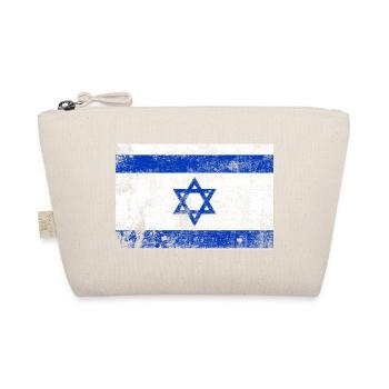 Drapeau d’Israël drapeau Grunge rétro Vintage - Trousse biologique - nature - Devant