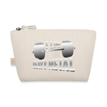 I Like Heavy Metal Workout Training Weight Lifting - Organic Pouch - nature - Front