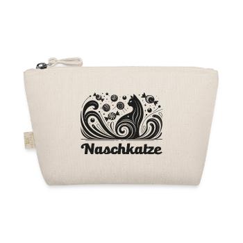 naschkatze katze naschen süßigkeiten süß wortspiel - Bio-Täschchen - Natur - Vorne