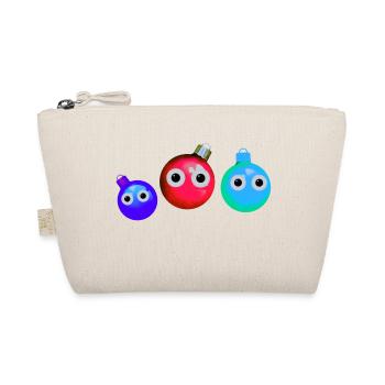 Baubles, Baubles, Christmas, Family - Organic Pouch - nature - Front