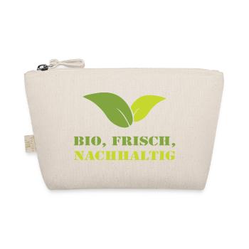 Bio Frisch Nachhaltig Biobauer Landwirt Geschenk - Bio-Täschchen - Natur - Vorne