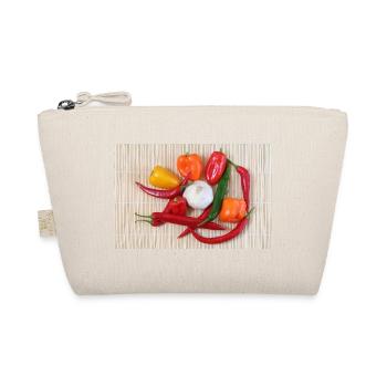 Colorful chili peppers and garlic - Organic Pouch - nature - Front