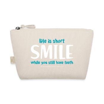 Smile (dark) - Organic Pouch - nature - Front