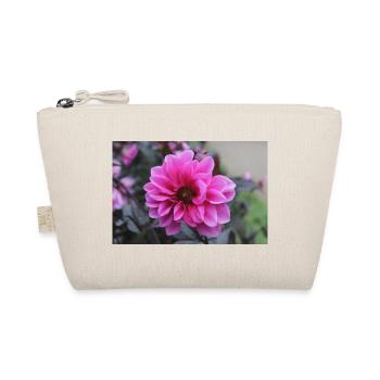 Dahlie pink rosa Blüte ,Blume - Bio-Täschchen - Natur - Vorne