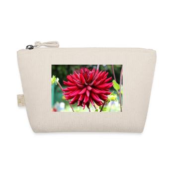 Dahlie rot Blüte ,Blume - Bio-Täschchen - Natur - Vorne