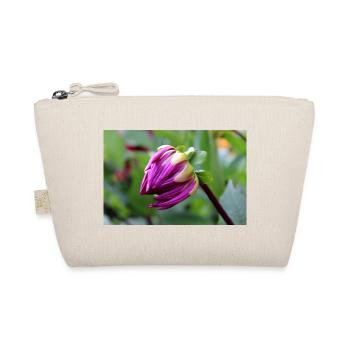 Dahlie rot violett Blüte ,Blume - Bio-Täschchen - Natur - Vorne