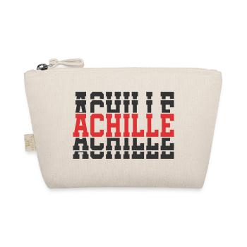 T-shirt Achille texte empilé t-shirt nom - Trousse biologique - nature - Devant