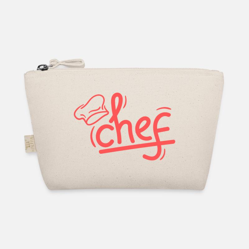 Chef Rouge Sketch Élégant Trousse biologique