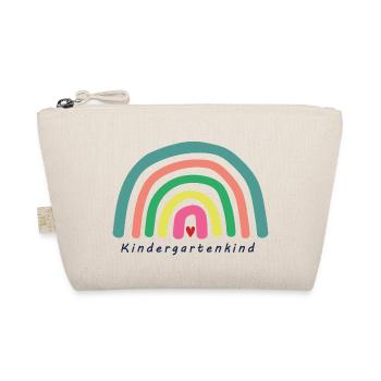 Kindergarten, Kita, Regenbogen - Bio-Täschchen - Natur - Vorne