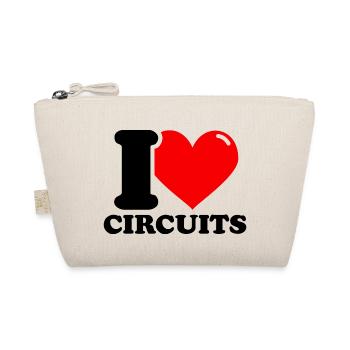 I Love Circles – Fitness Weightlifting Funny - Organic Pouch - nature - Front