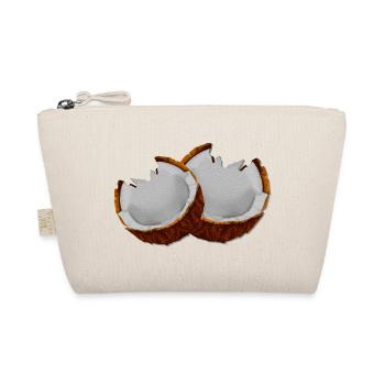 coole geburtstagsgeschenke, exotische nuss - Bio-Täschchen - Natur - Vorne