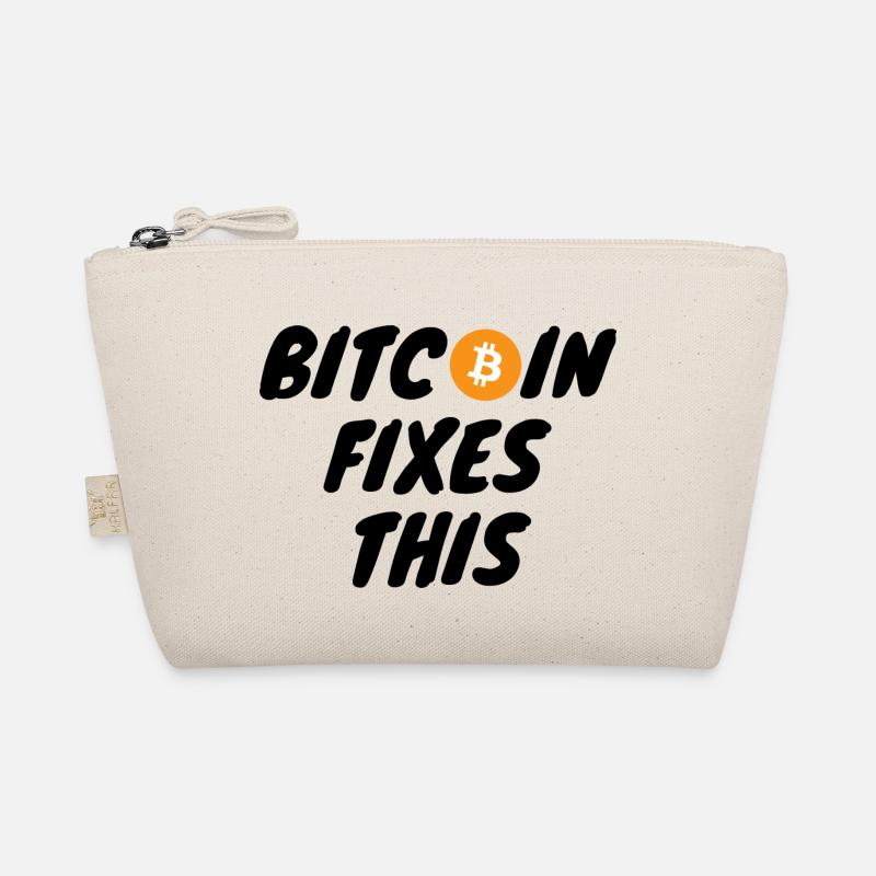 Krypto Bitcoin Fixes This - Bio-Täschchen - Natur