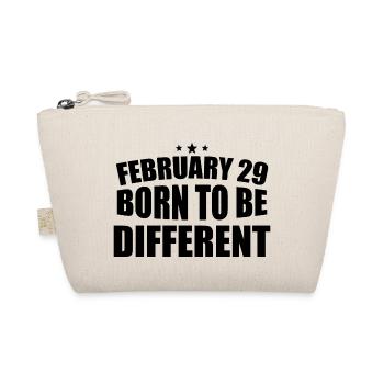 February 29 Born to be Different 29th Birthday - Organic Pouch - nature - Front