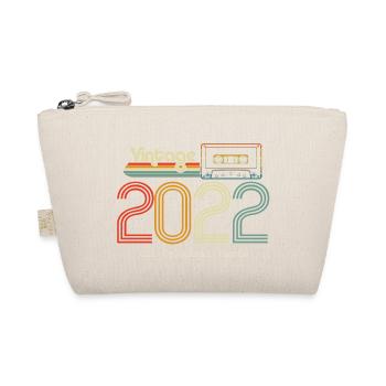 Original 2022 Vintage Vintage Retro Birthday - Organic Pouch - nature - Front