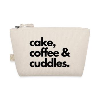 cake coffee and cuddles - claim - Bio-Täschchen - Natur - Vorne
