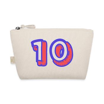 10. 10 YEARS. 10th ANNIVERSARY. 10 YEAR ANNIVERSARY. - Organic Pouch - nature - Front