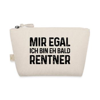 Rente Spruch Mir egal Ich bin eh bald Rentner - Bio-Täschchen - Natur - Vorne