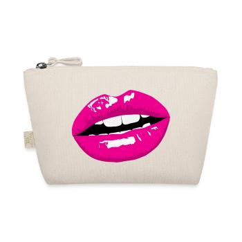 Lèvres illustratives roses T shirt - Trousse biologique - nature - Devant