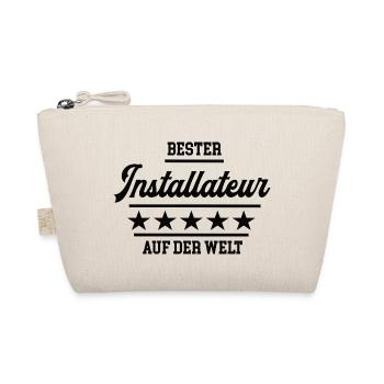 Bester Installateur Handwerk Sanitär Klimatechnik - Bio-Täschchen - Natur - Vorne