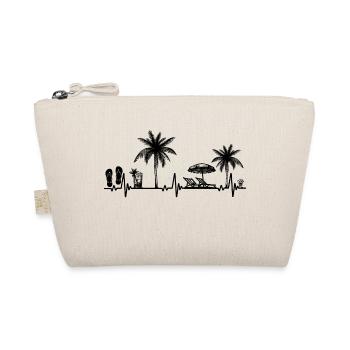 Heartbeat Palm Tree Glass Flipp Flop Summer Lover - Trousse biologique - nature - Devant