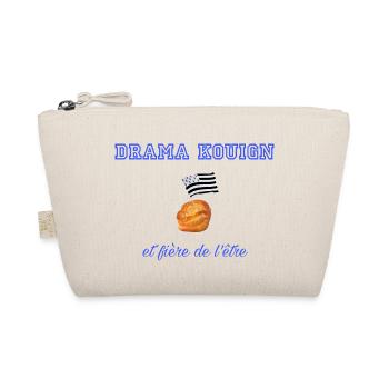 Fière d être une drama kouign Blue - Trousse biologique - nature - Devant