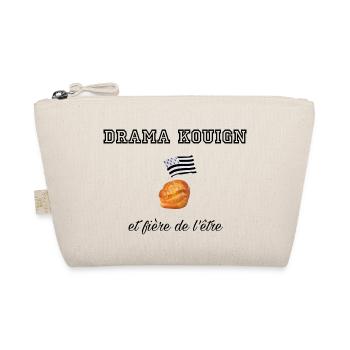 Fière d être une drama kouign Blk - Trousse biologique - nature - Devant