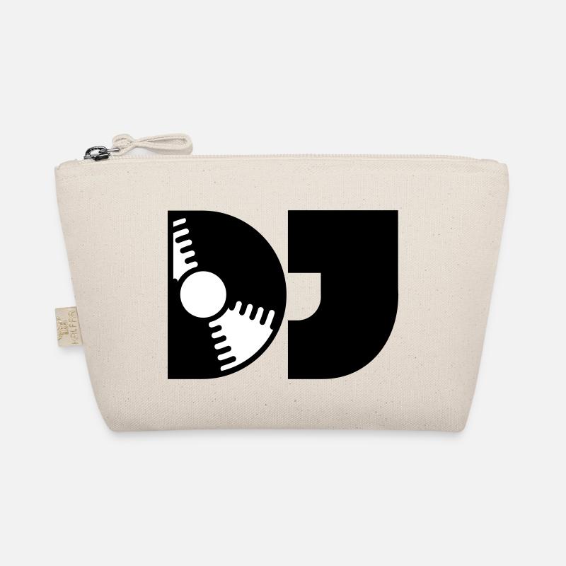 DJ Schallplatte Typografie Bio-Täschchen