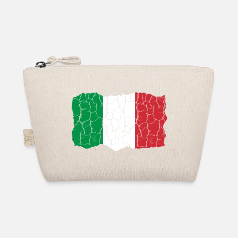 Conception du drapeau de l’Italie Style grunge Trousse biologique