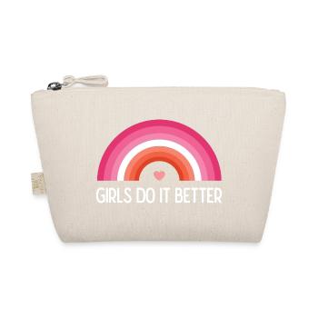 LGBTQ Pride Month - Girls Do it better - Organic Pouch - nature - Front