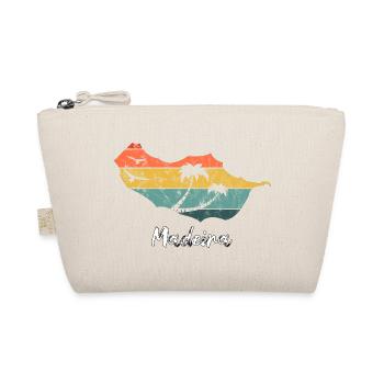 Madeira map outline Portugal holiday retro vintage - Organic Pouch - nature - Front