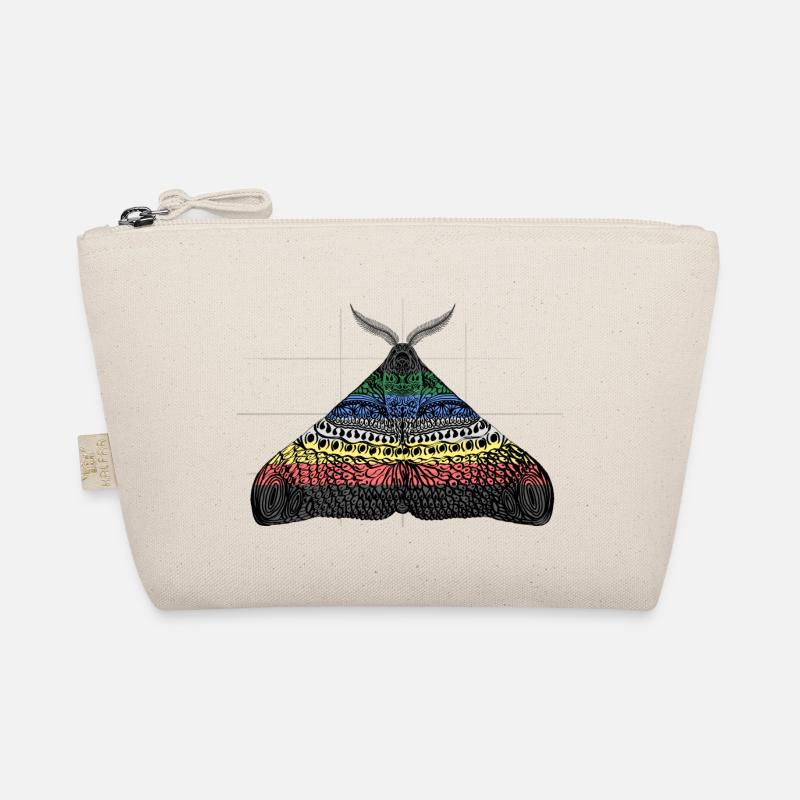Disability pride moth motif A Organic Pouch