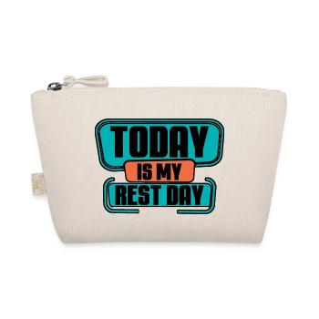 Today Is My Rest Day 2 - Organic Pouch - nature - Front