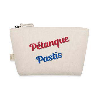Pétanque and pastis - Organic Pouch - nature - Front