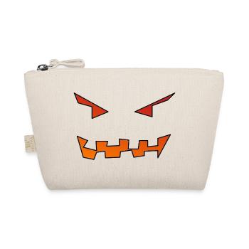 Pumpkin Face - Organic Pouch - nature - Front