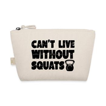 Can't Live Without Squats 4 - Organic Pouch - nature - Front