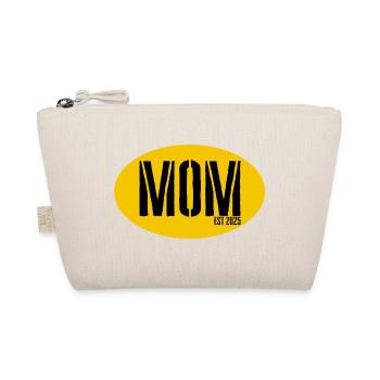 MOM Est 2025 Vintage Oval - Bio-Täschchen - Natur - Vorne