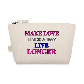Inspirierender Motivationstext in farbenfrohem Design - Bio-Täschchen - Natur - Vorne