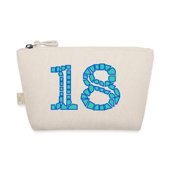 18. 18 YEARS OLD. 18th ANNIVERSARY. 18 BIRTHDAY. - Organic Pouch - nature - Front
