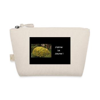 Streetwear j'aime le jaune - Trousse biologique - nature - Devant