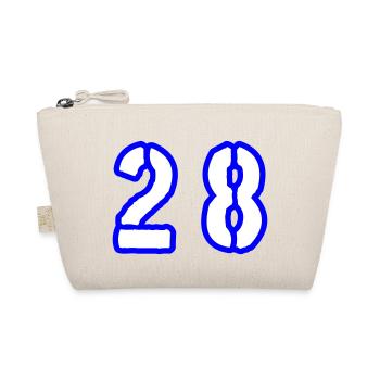 28 Zahl Symbol - Bio-Täschchen - Natur - Vorne
