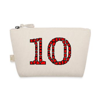 10. 10 YEARS. 10th ANNIVERSARY. 10 YEAR ANNIVERSARY. - Organic Pouch - nature - Front