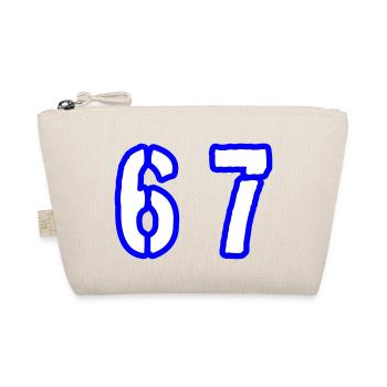 67 Zahl Symbol - Bio-Täschchen - Natur - Vorne