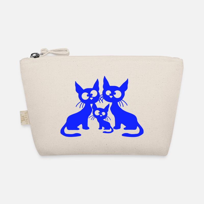 Crazy Cat Mom Dad Kitten Kid Kitten Fun Organic Pouch
