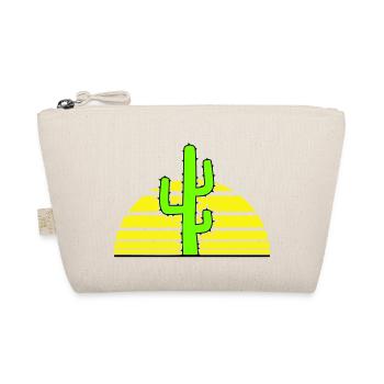 Cactus Sun Prickly Night Desert Sunset - Organic Pouch - nature - Front