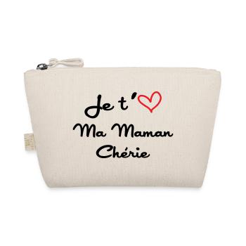 Je t'aime ma maman chérie - fête des mères - Trousse biologique - nature - Devant
